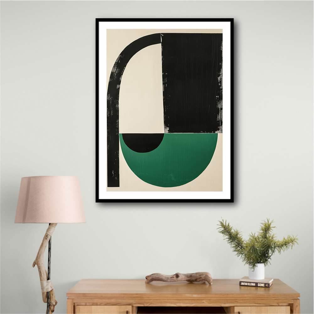 Minimalist Green Vintage Geometric Shapes 15