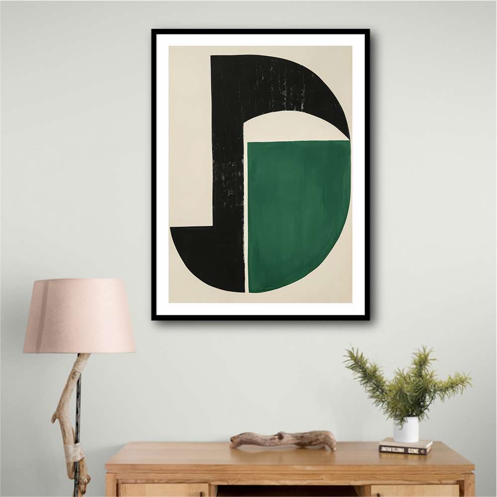 Minimalist Green Vintage Geometric Shapes 16