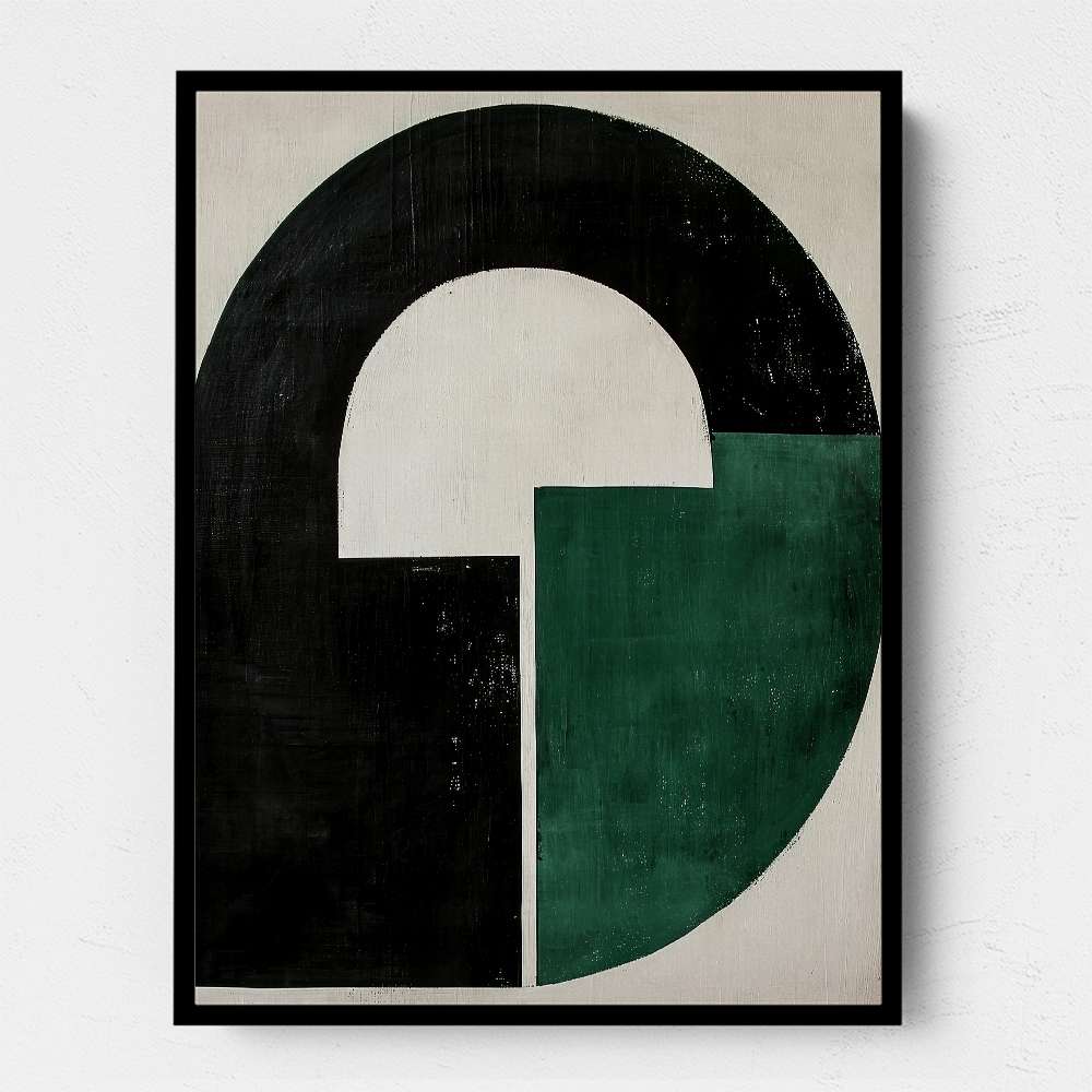 Minimalist Green Vintage Geometric Shapes 17