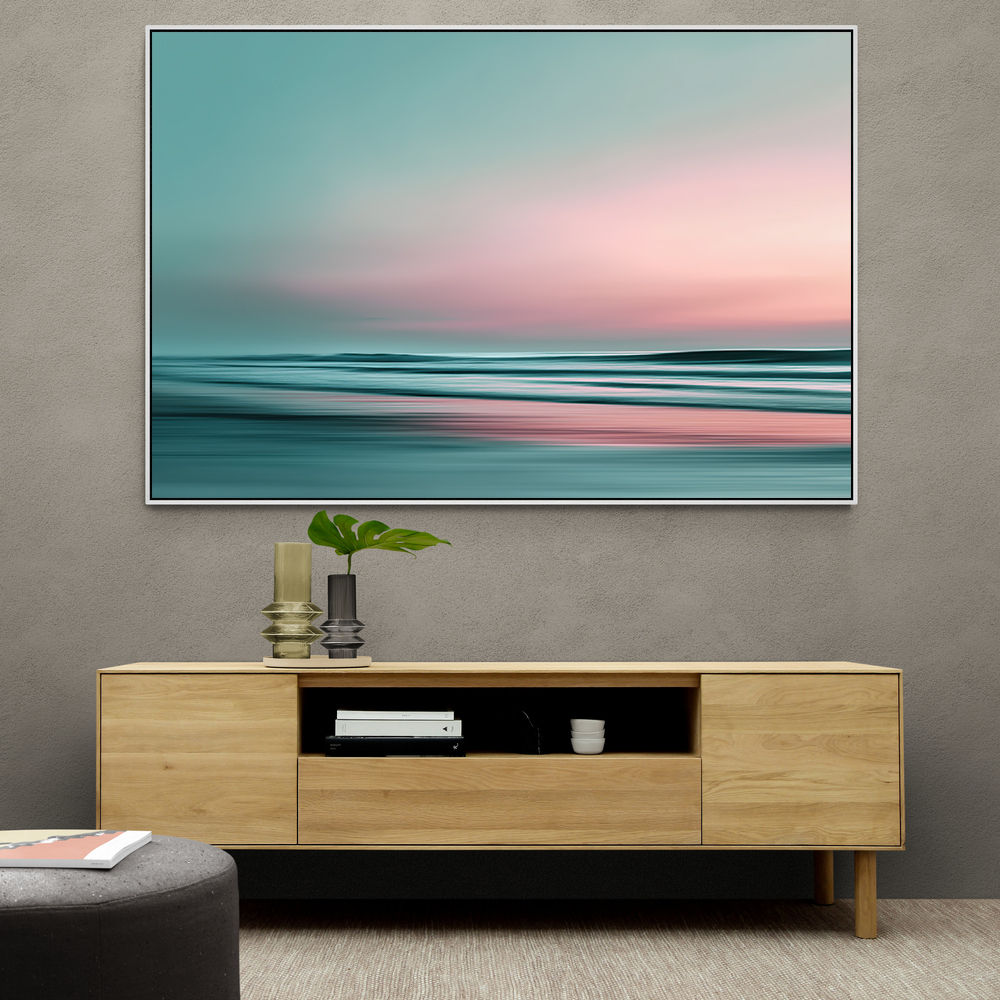 A calming serene seascape with soft pastel colors 2