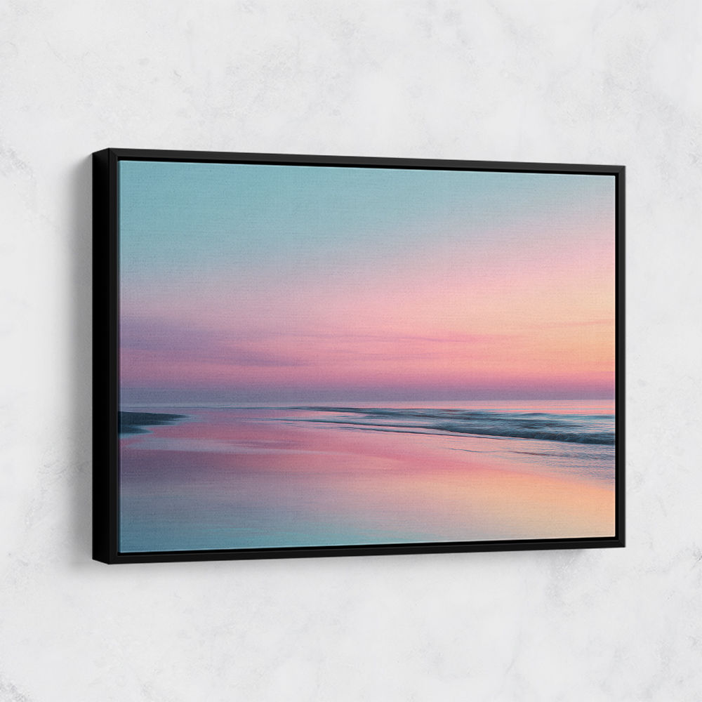 A calming serene seascape with soft pastel colors 13