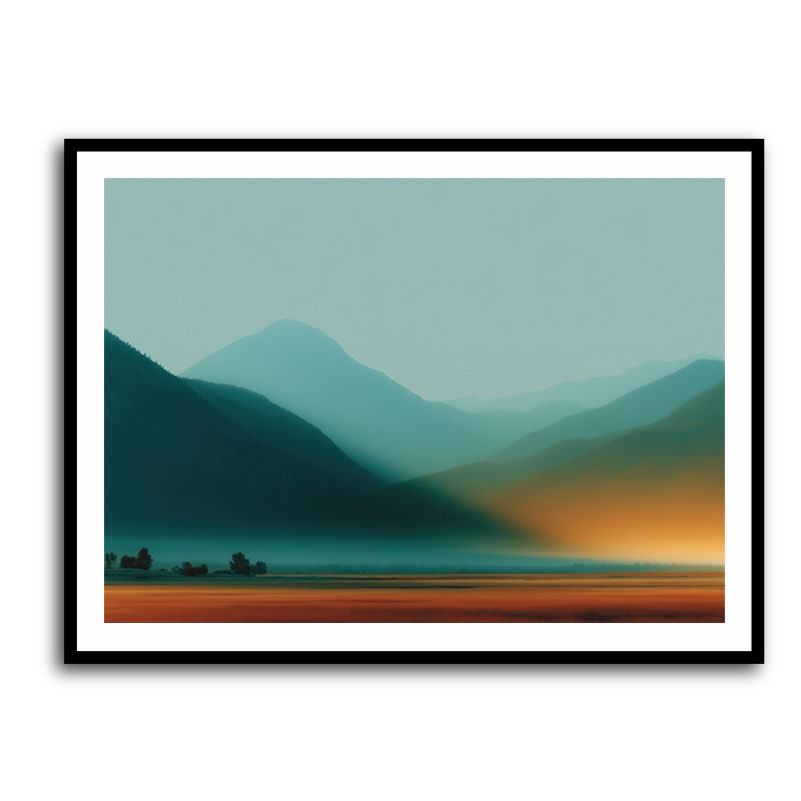 Mountain Landscape Abstract 