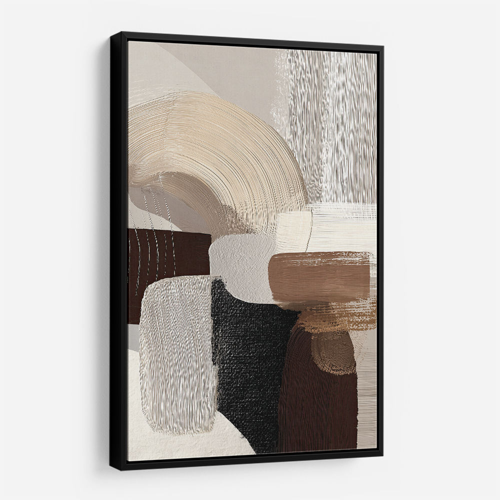 Minimalist Abstract Collage With Overlapping Organic Shapes 16