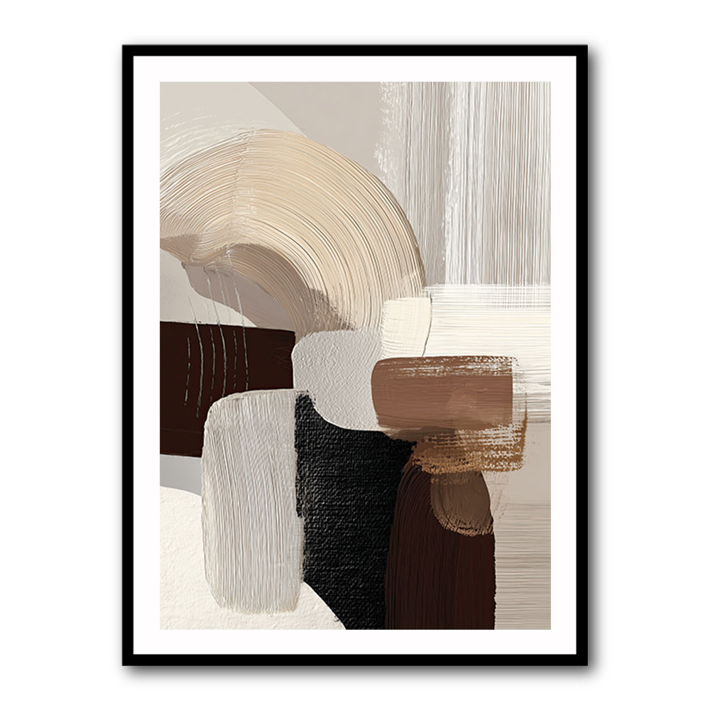 Minimalist Abstract Collage With Overlapping Organic Shapes 16