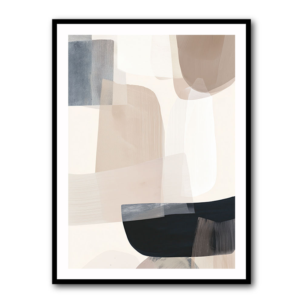 Minimalist Abstract Collage With Overlapping Organic Shapes 20
