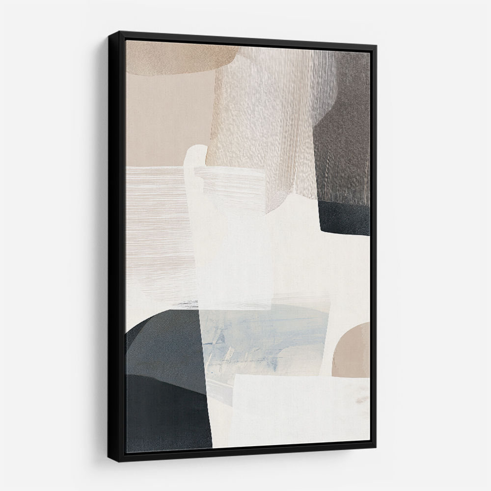 Minimalist Abstract Collage With Overlapping Organic Shapes 28