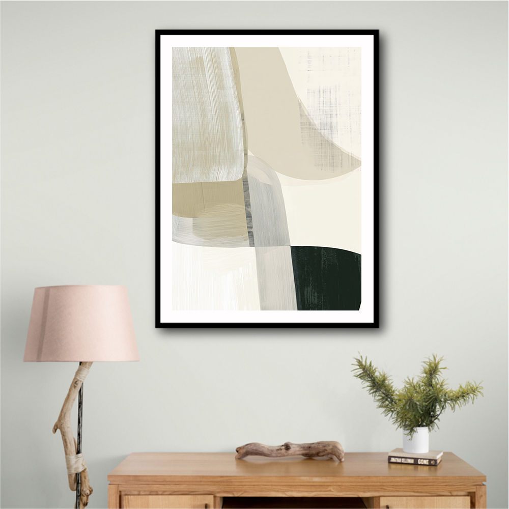 Minimalist Abstract Collage With Overlapping Organic Shapes 31