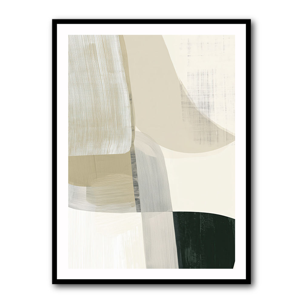 Minimalist Abstract Collage With Overlapping Organic Shapes 31