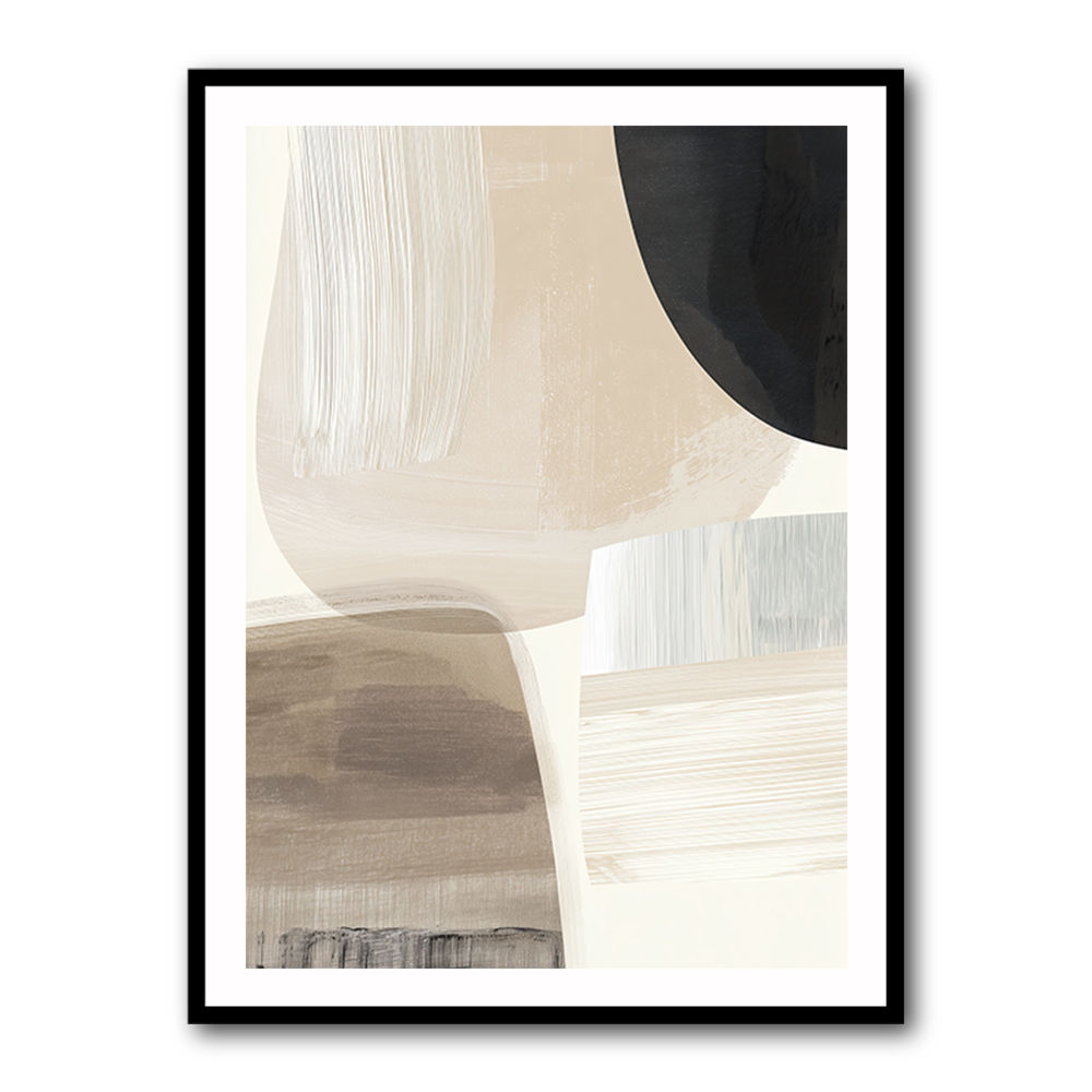 Minimalist Abstract Collage With Overlapping Organic Shapes 33
