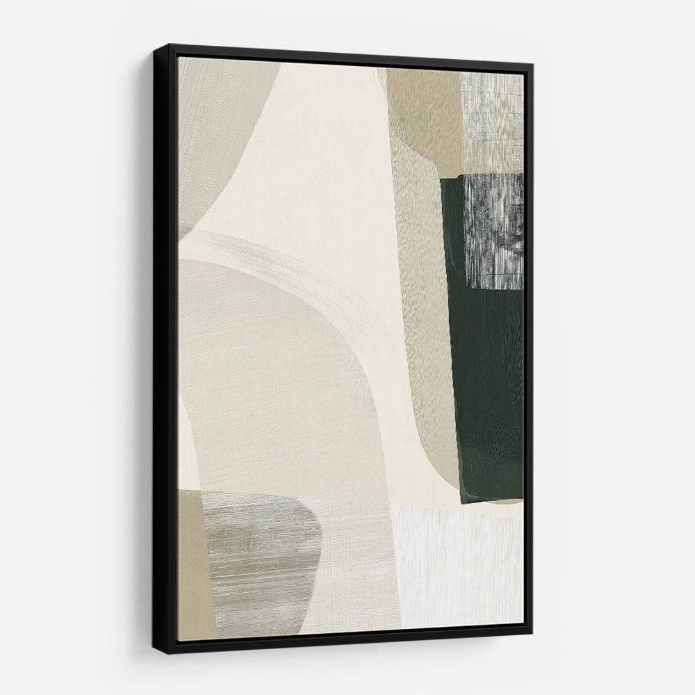 Minimalist Abstract Collage With Overlapping Organic Shapes 34