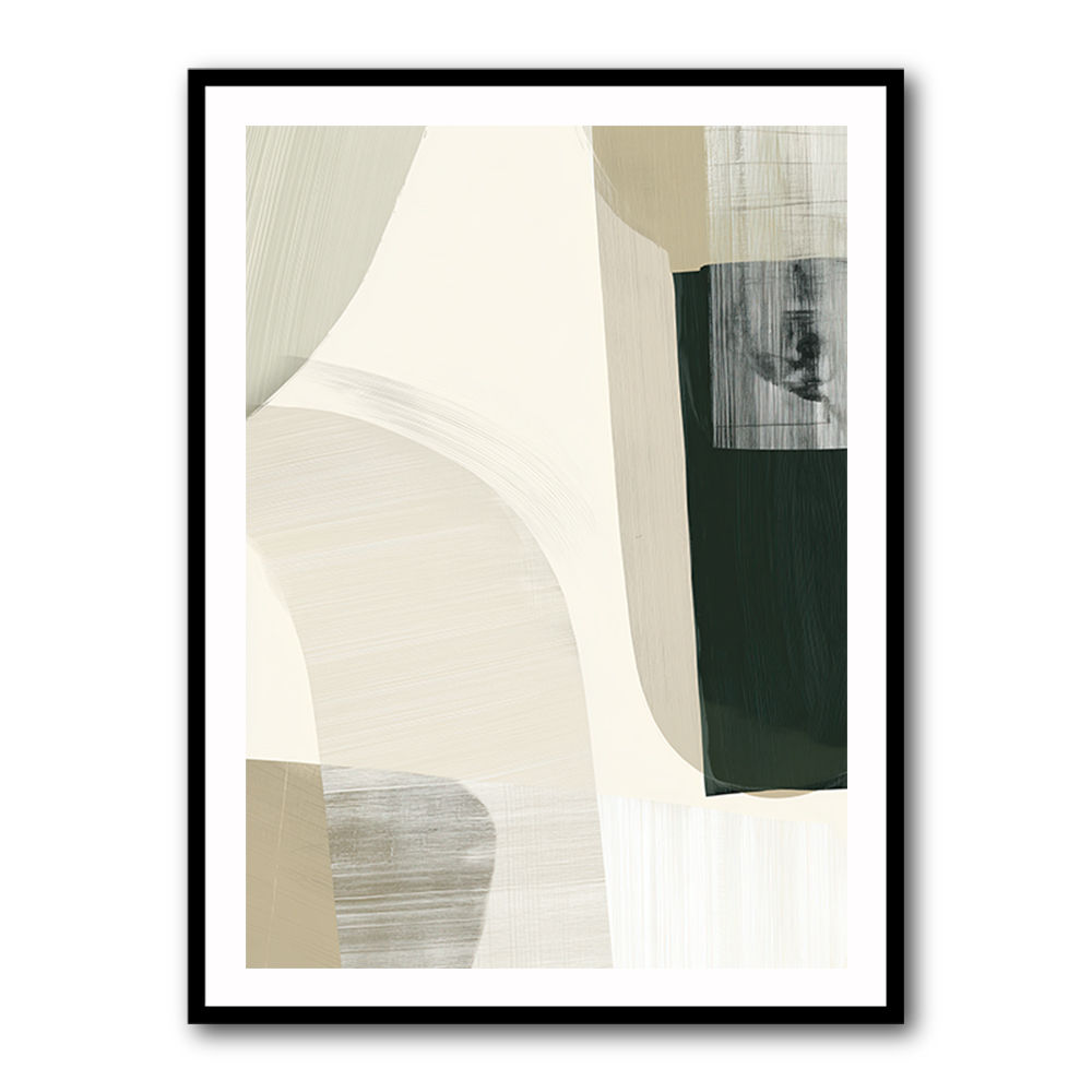 Minimalist Abstract Collage With Overlapping Organic Shapes 34