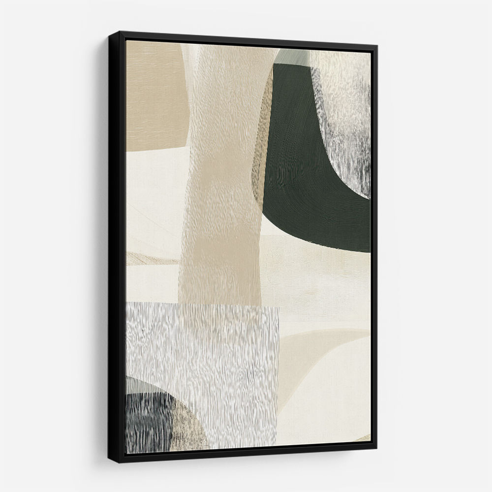 Minimalist Abstract Collage With Overlapping Organic Shapes 44