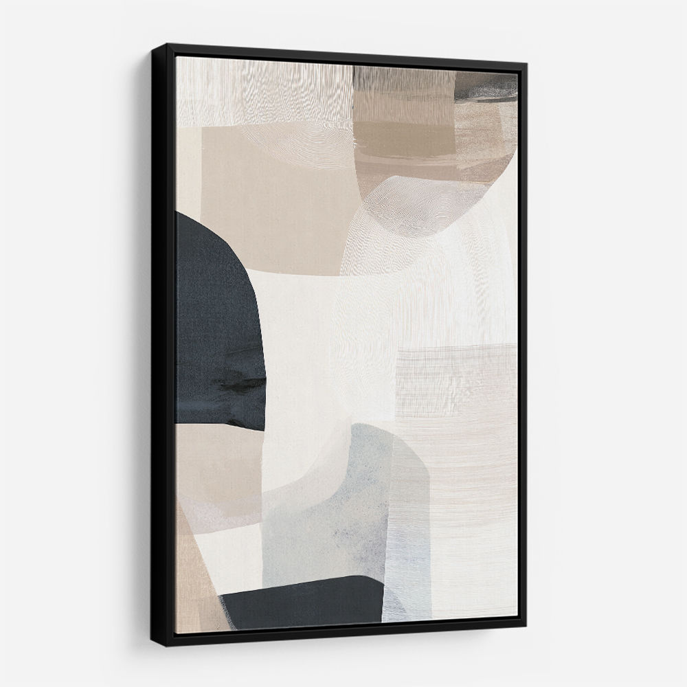 Minimalist Abstract Collage With Overlapping Organic Shapes 47