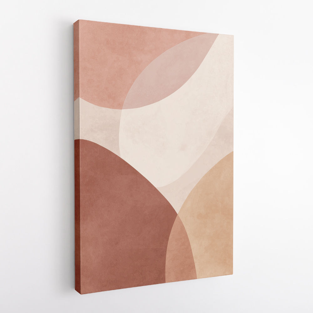 Minimalist Abstract Composition With Rounded Organic Shapes 10