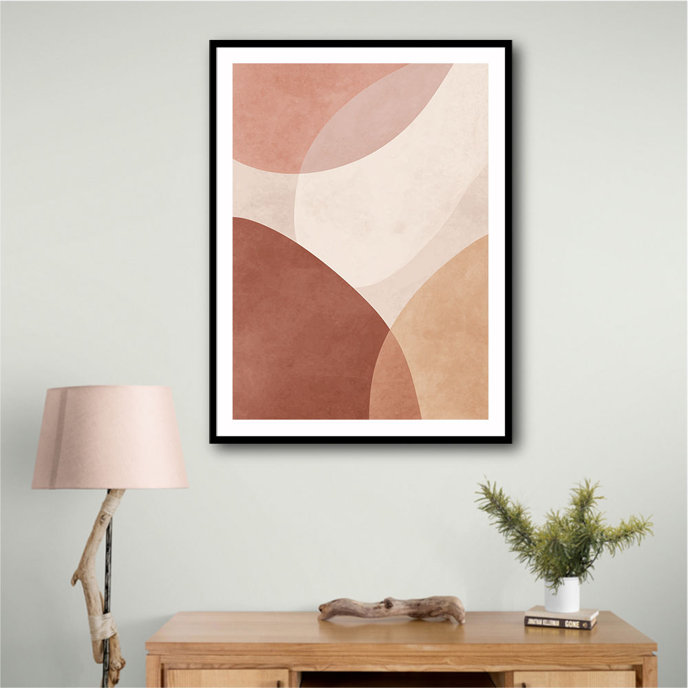 Minimalist Abstract Composition With Rounded Organic Shapes 10