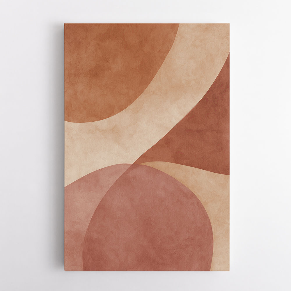 Minimalist Abstract Composition With Rounded Organic Shapes 11