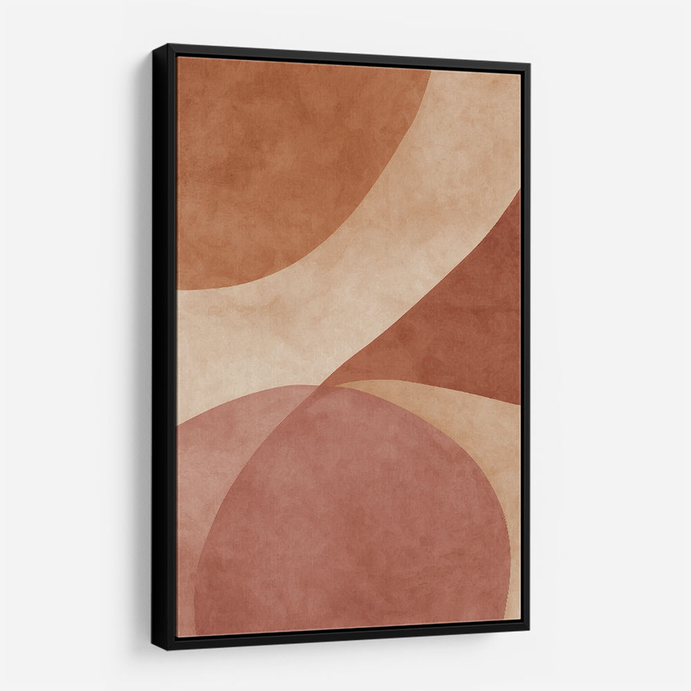 Minimalist Abstract Composition With Rounded Organic Shapes 11