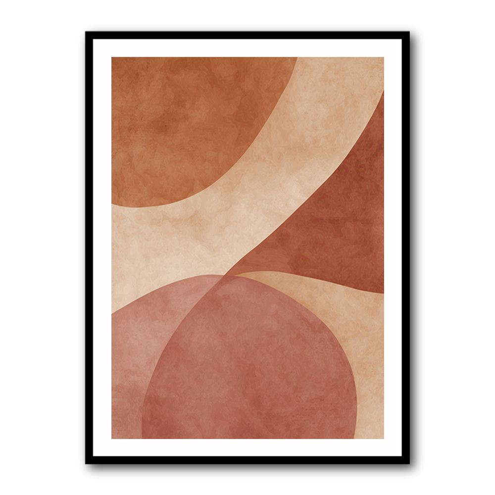Minimalist Abstract Composition With Rounded Organic Shapes 11