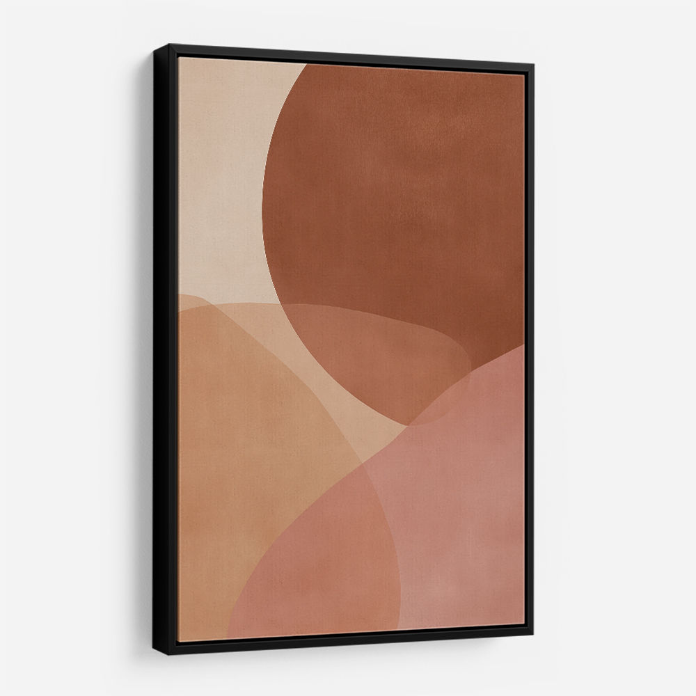 Minimalist Abstract Composition With Rounded Organic Shapes 12