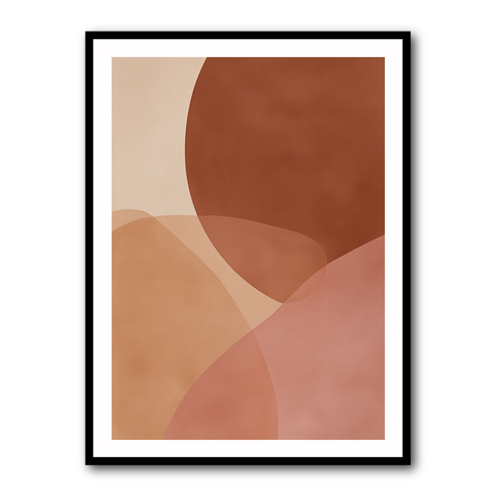 Minimalist Abstract Composition With Rounded Organic Shapes 12