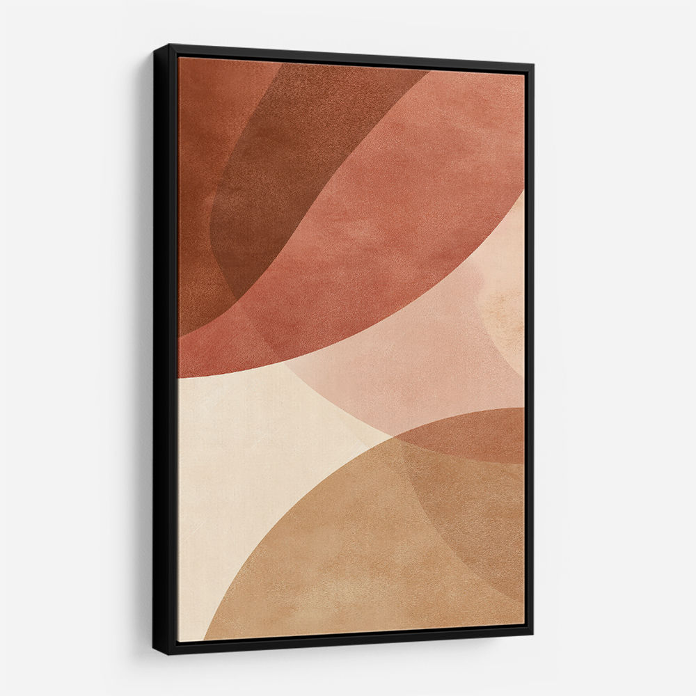 Minimalist Abstract Composition With Rounded Organic Shapes 9