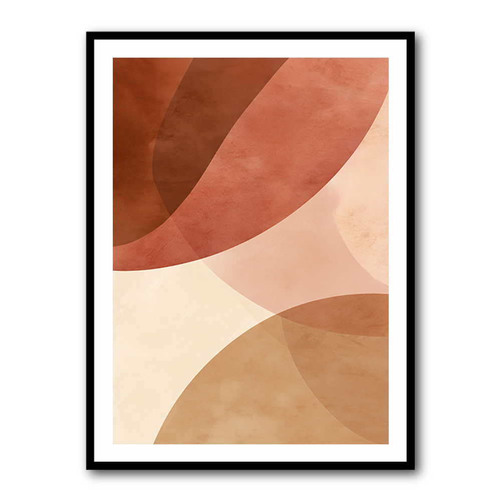 Minimalist Abstract Composition With Rounded Organic Shapes 9