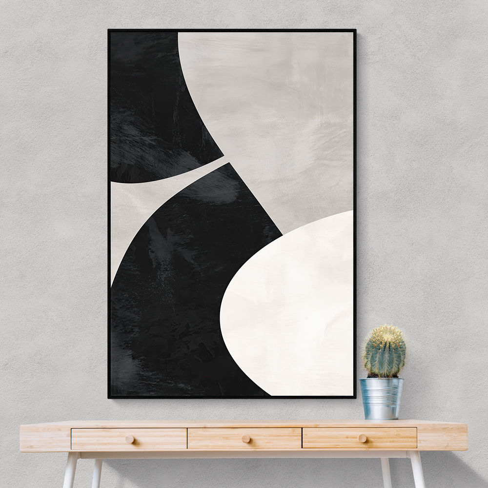 Minimalist Abstract Design With Organic C Curved Shape 1