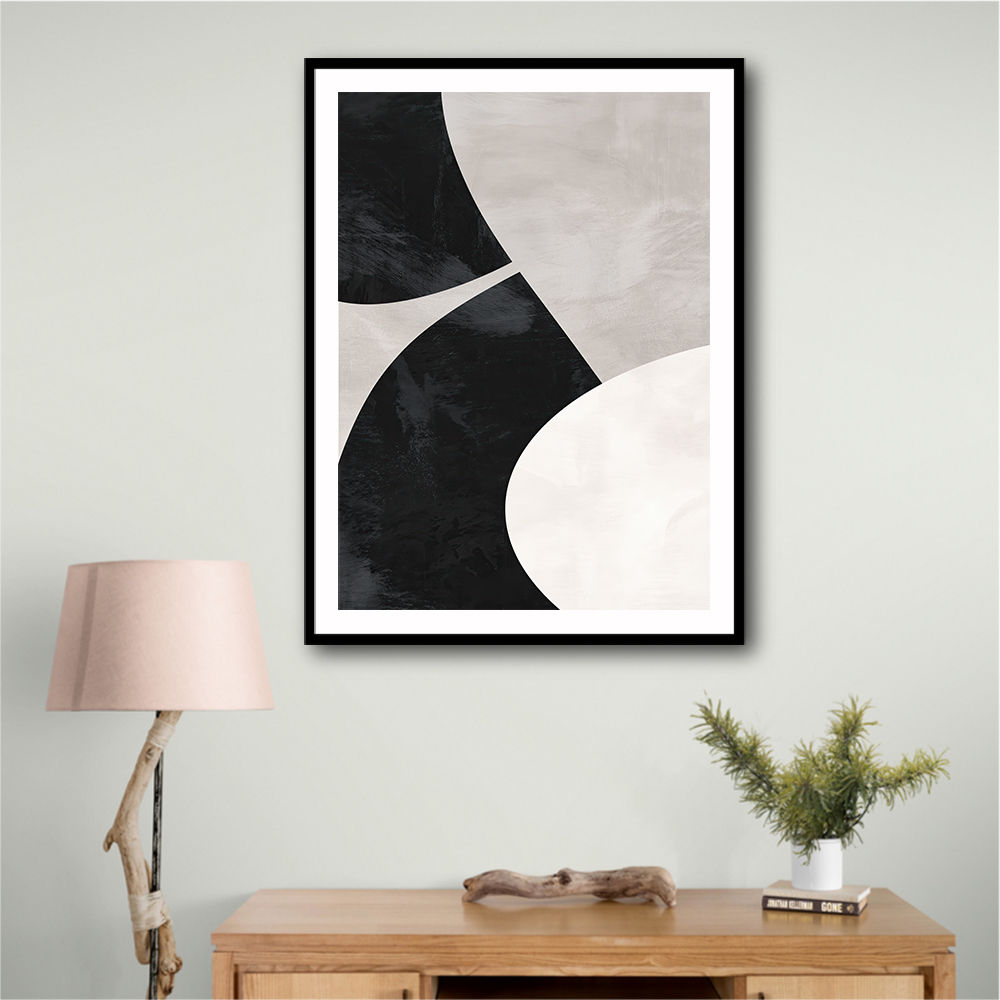 Minimalist Abstract Design With Organic C Curved Shape 1