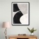 Minimalist Abstract Design With Organic C Curved Shape 1