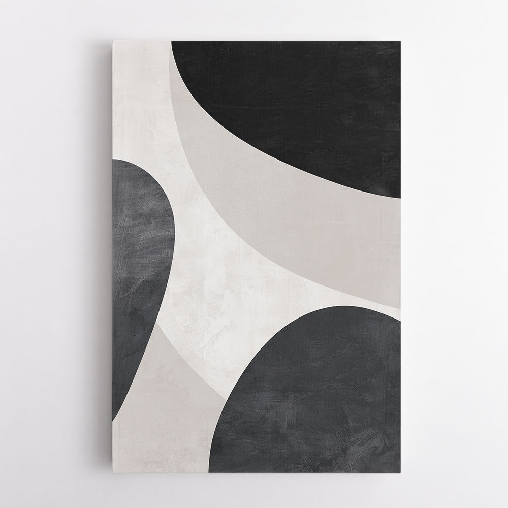 Minimalist Abstract Design With Organic C Curved Shape 3