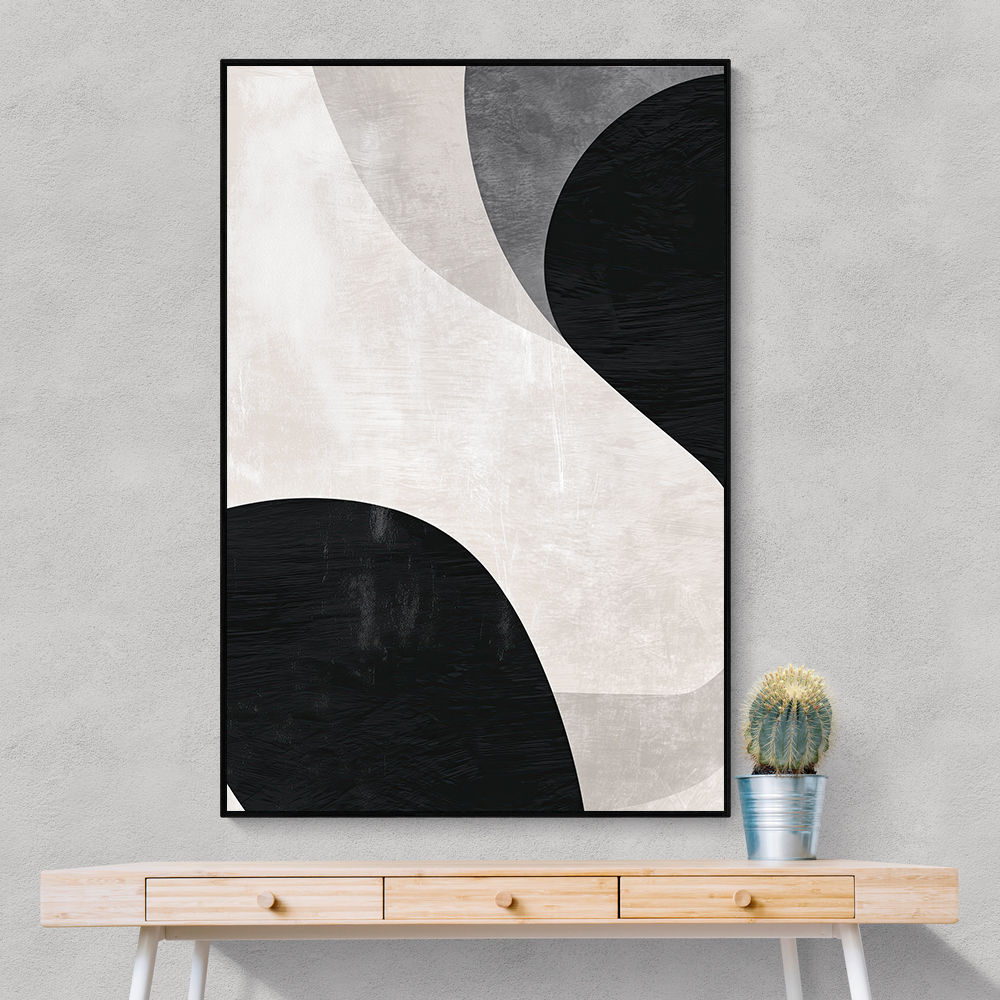 Minimalist Abstract Design With Organic C Curved Shape 5