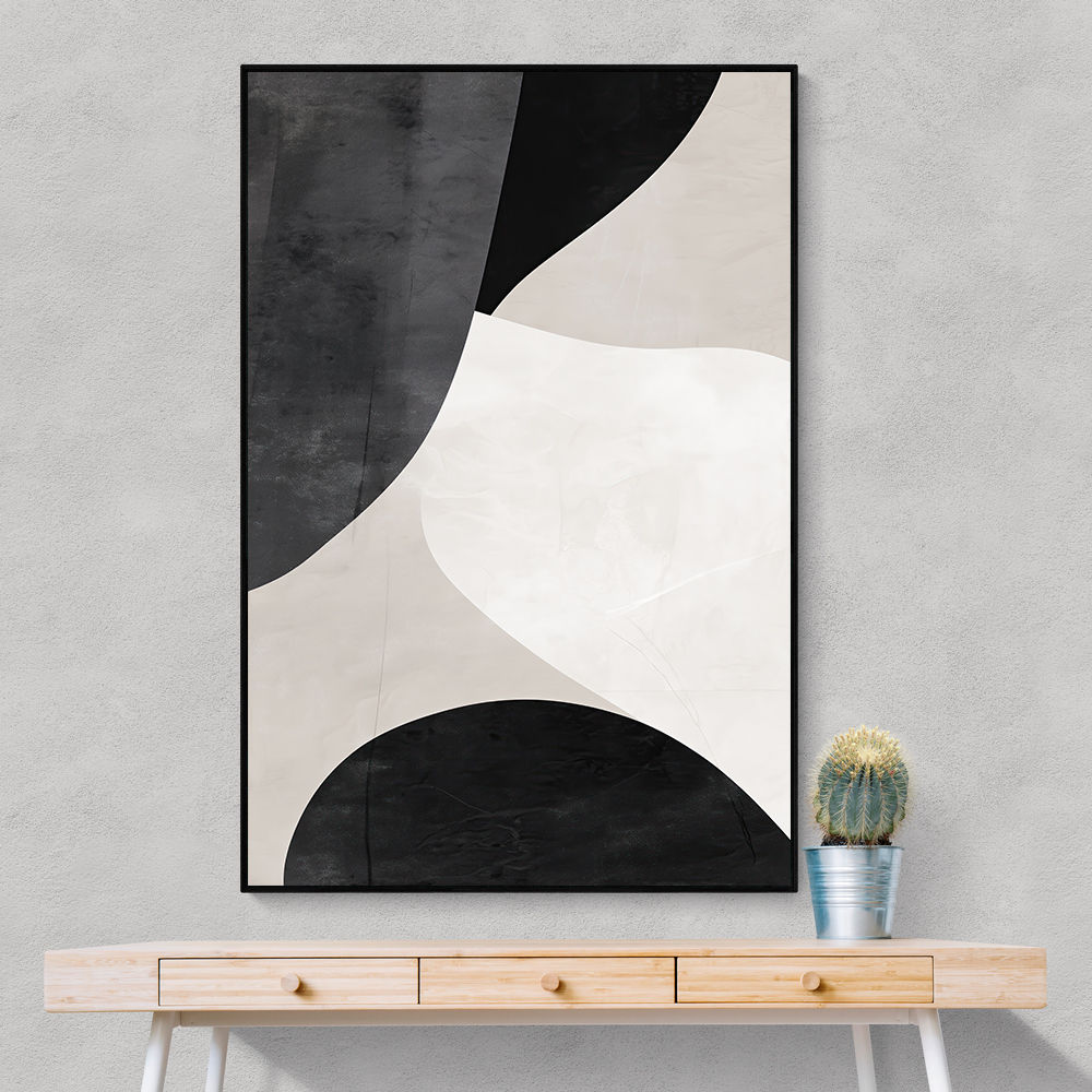 Minimalist Abstract Design With Organic C Curved Shape 6