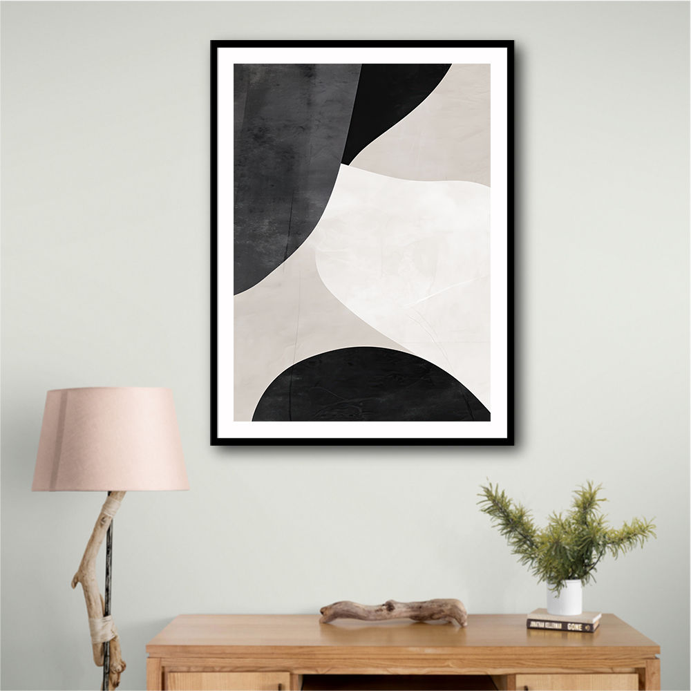 Minimalist Abstract Design With Organic C Curved Shape 6