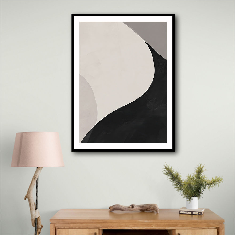 Minimalist Abstract Design With Organic C Curved Shape 7