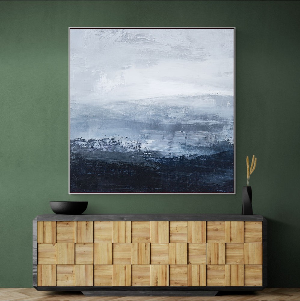 Abstract Landscape Artwork In A Cold Storm 7