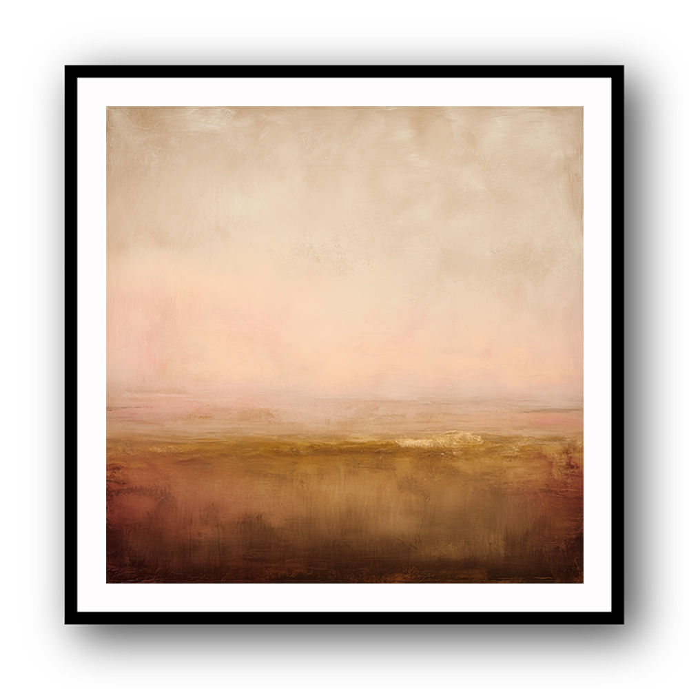 Abstract Landscape With Warm Layered Tones