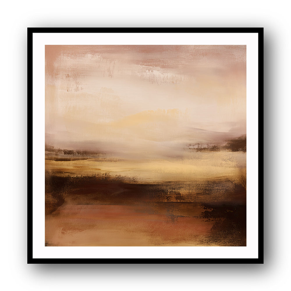 Abstract Landscape With Warm Layered Tones 6