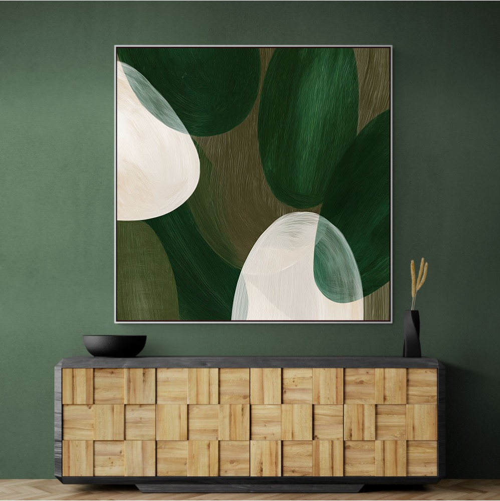 Abstract Minimalist Artwork With Overlapping Ovals 11