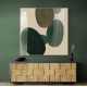 Abstract Minimalist Artwork With Overlapping Ovals 13