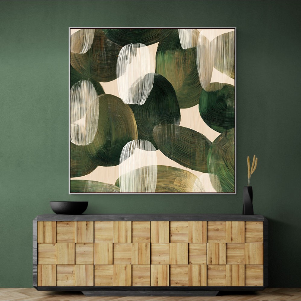 Abstract Minimalist Artwork With Overlapping Ovals 7