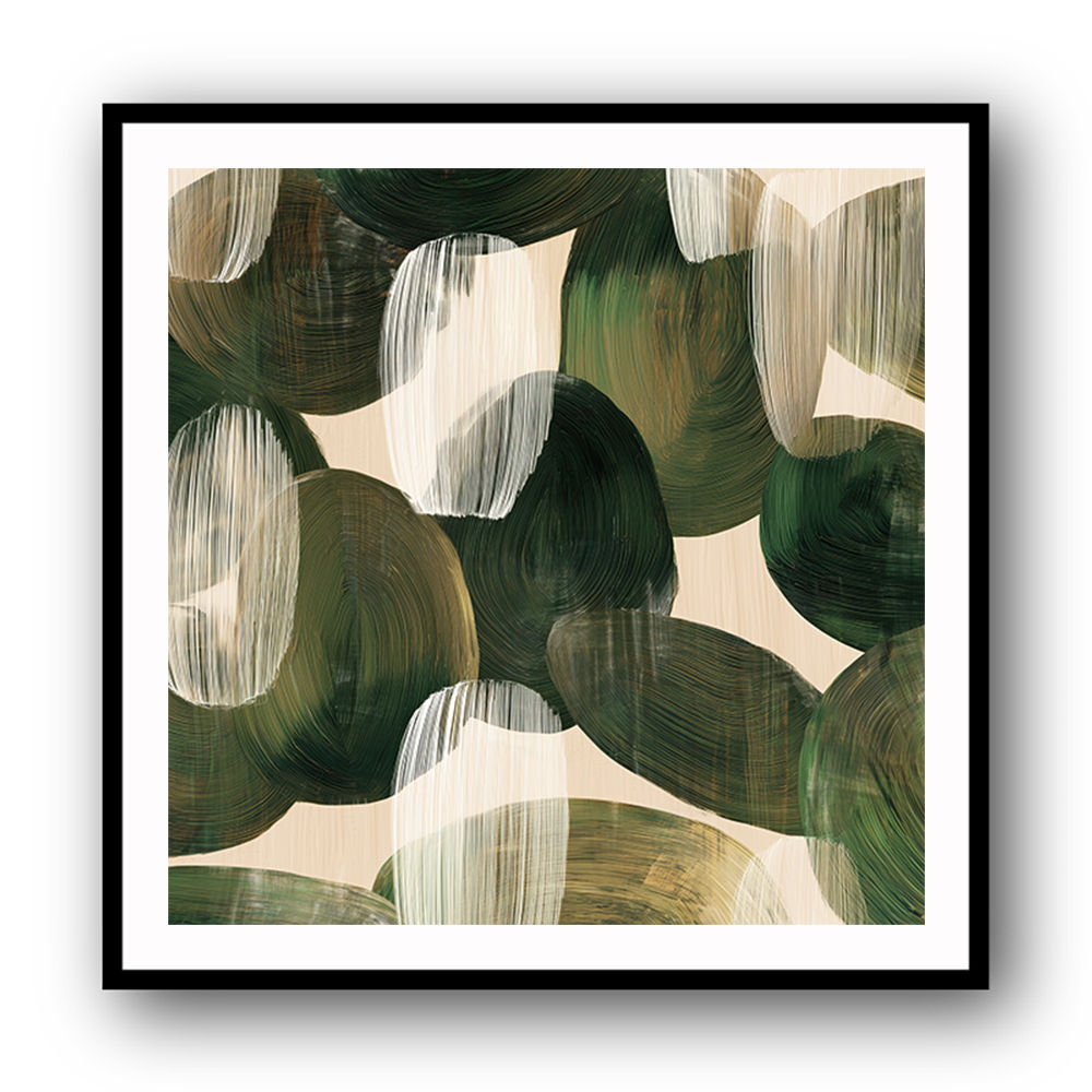 Abstract Minimalist Artwork With Overlapping Ovals 7