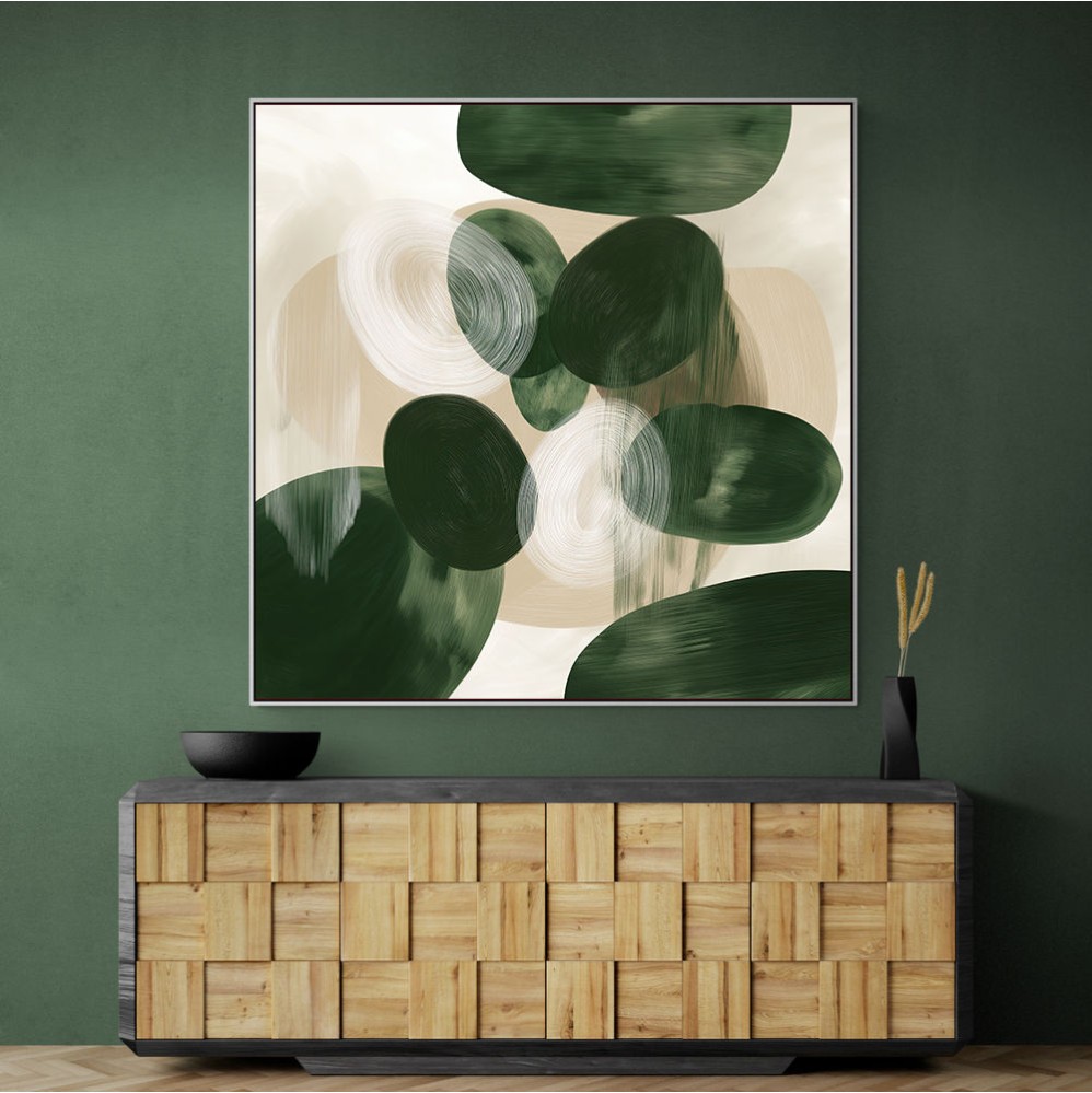Abstract Minimalist Artwork With Overlapping Ovals 8