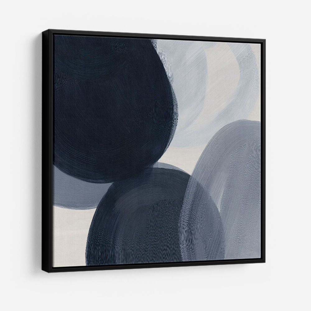 Abstract Minimalist Artwork With Overlapping Ovals 9