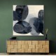 Abstract Minimalist Artwork With Overlapping Ovals 1