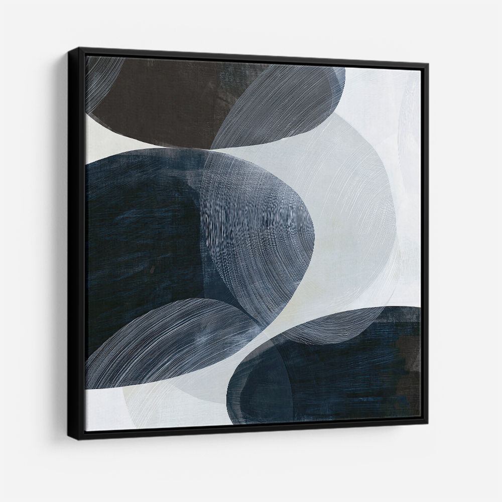 Abstract Minimalist Artwork With Overlapping Ovals 2