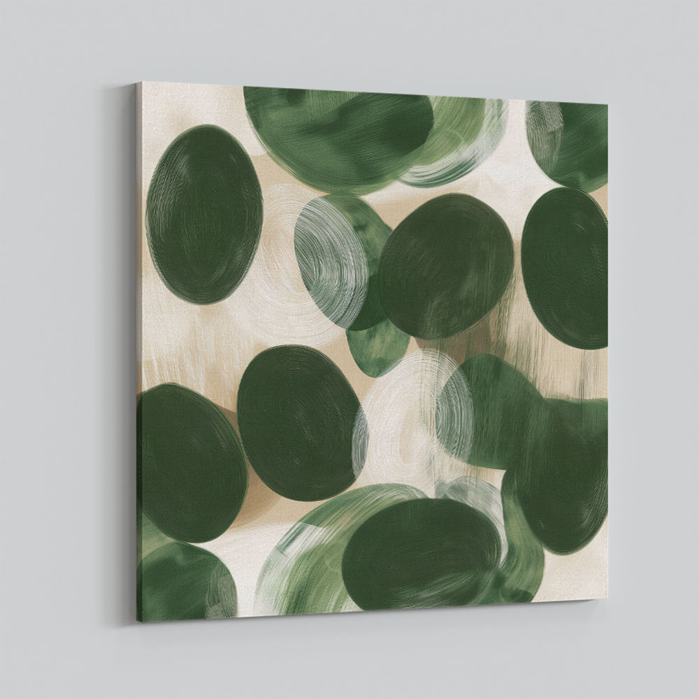 Abstract Minimalist Artwork With Overlapping Ovals 4