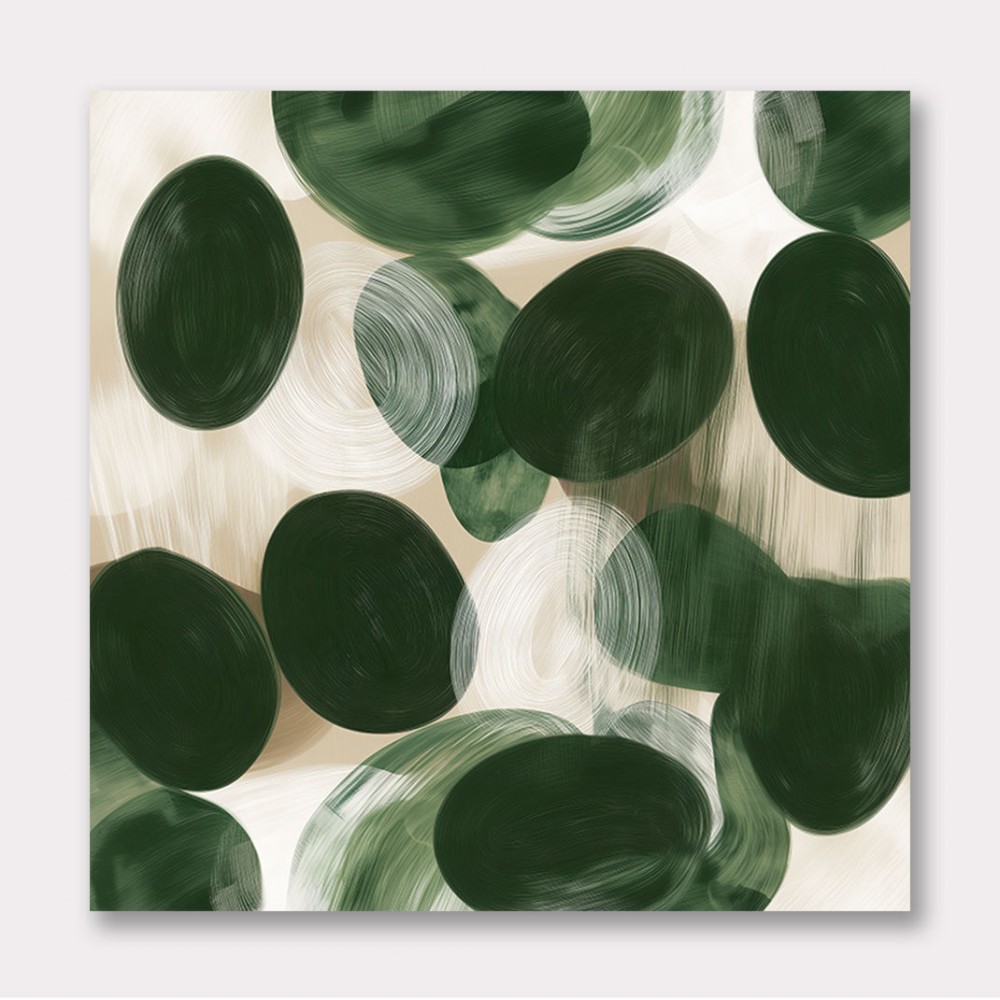 Abstract Minimalist Artwork With Overlapping Ovals 4