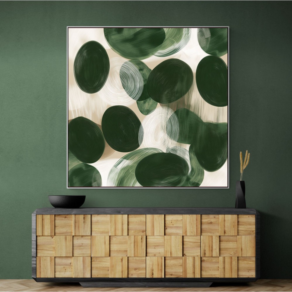 Abstract Minimalist Artwork With Overlapping Ovals 4