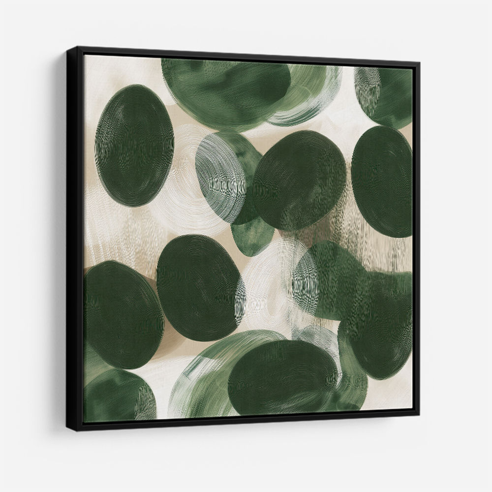 Abstract Minimalist Artwork With Overlapping Ovals 4