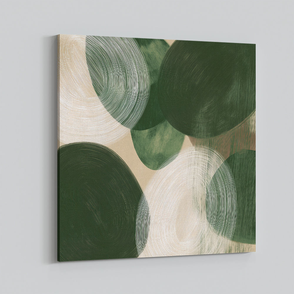 Abstract Minimalist Artwork With Overlapping Ovals 5